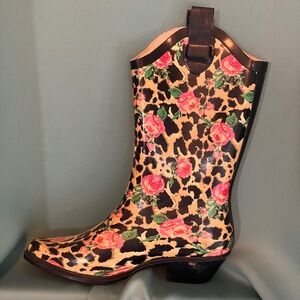 Nature Breeze Rubber Cowboy Boots Size 9